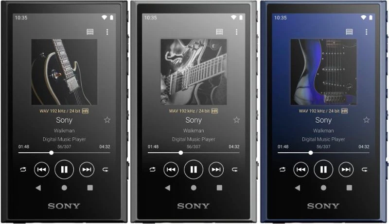 Sony NW-A306 Black Gray Blue 32GB Hi-Res A300 Series Walkman Audio Player - Image 1 of 1