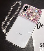 Girls Luxury Bling Diamond Crystal Strap Case Cover for Samsung Note 20 S10 S20+