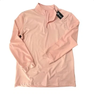 NWT GreenSide Golf 1/4 Zip Pullover Long Sleeve Shirt Soft Pink Mens Golfing XL - Image 1 of 4