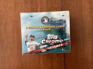 2016 Topps Chrome Baseball Jumbo Box-5 Autos! - Picture 1 of 4