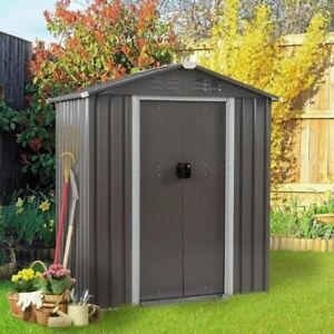 5 x 3 x 6 FT Outdoor Storage Shed Clearance with Lockable Door Metal Garden