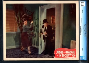 JIGGS AND MAGGIE IN SOCIETY-1948-RENIE RIANO-JOE YULE-VF+-CGC 8.5 LOBBY CARD VF+