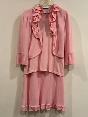 Trajes de falda, top y chaqueta vintage Stizzoli 3 piezas rosa - Hecho en Italia Foto 1 de 4