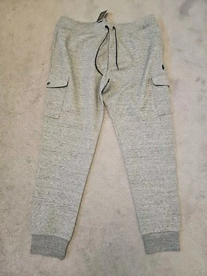 Ralph Lauren Polo Doble Tejido Carga Joggers Pantalones de Sudadera Gris Jaspeado XXL NUEVO CON ETIQUETAS  Foto 1 de 4