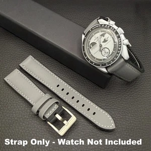 Omega Swatch MoonSwatch Mission to Earthphase Grey Segeltuch Premium Uhrenarmband - Bild 1 von 10