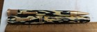Conklin black white zebra vintage fountain pen 14k gold nib with pencil