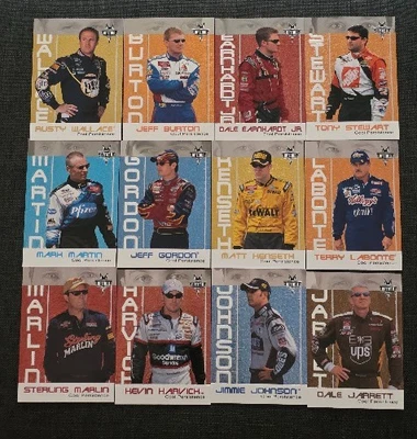 2002 Press Pass Optima Cool Persistence NASCAR Insert Set (12) Jeff Gordon - Image 1 of 2
