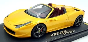BBR 1/18 Scale Resin P1836B2 Ferrari 458 Spider 2011 Giallo Tristrato Met Yellow - Picture 1 of 6