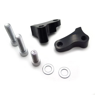 Black For Harley Dyna Wide Glide 06-2017 Durable 1.75" CNC Lowering Kit Aluminum - Image 1 of 4