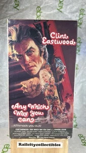 Any Which Way You Can VHS Sealed! Watermarks 1986 Paramount Clint Eastwood! - Picture 1 of 8