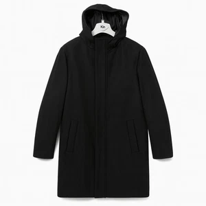 NEW Kin John Lewis Wool Parka Coat black Hooded – Men’s  Size L - Picture 1 of 5