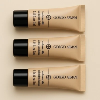 Giorgio Armani Luminous Silk Foundation Probe 3× 5 ml – Original – Neu - Bild 1 von 4