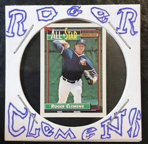 ⚾️ 1992 Topps Micro #405 Roger Clemens AS All Star ⭐️ HOF 🇺🇸 - Foto 1 di 2