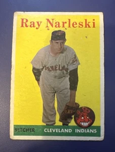 1958 TOPPS #439 RAY NARLESKI CLEVELAND INDIANS PITCHER  *FREE SHIPPING* - Picture 1 of 2