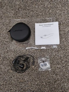 Bose SoundSport Wired 3.5mm Jack In-ear Headphones Earbuds Charcoal-Black - Picture 1 of 6