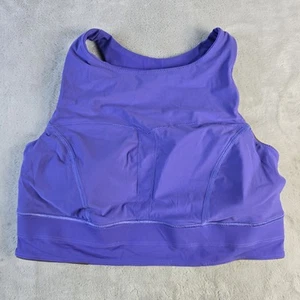 Sujetador Lululemon Wunder Train Long Line púrpura cargado índigo soporte talla 12 - Imagen 1 de 7
