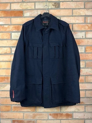 VINTAGE PRADA WOOL COAT BLUE SIZE L - Image 1 of 4