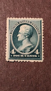 U.S. Stamp #211 VF/XF Hinged with a small thin.Great Looking Stamp. Scott=$225 - Picture 1 of 2
