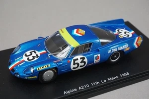 1:43 SPARK S4374 Alpine A210 Le Mans 11th 1968 #53 model car - Picture 1 of 9