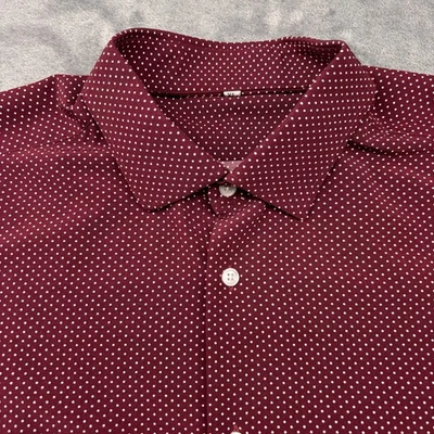 State & Liberty Shirt Mens XL Red Polka Dot Performance Lightweight Stretch - Image 1 of 4