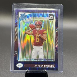 2024 Donruss Optic Jayden Daniels Purple Shock Rated Rookie RC #248 - Bild 1 von 2