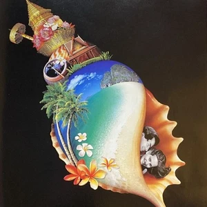 2000 Thailand Tourism PRINT AD Amazing Conch Shell Art Beach Couple Palm Flowers - Picture 1 of 3