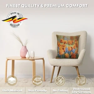 New Cushion Pillow Covers Tulip Belgian WovenKeukenhof Gardens Landscape - Picture 1 of 11