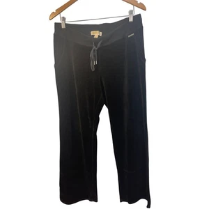 MICHAEL MICHAEL KORS Lounge-Hose schwarz Velours Kordelzug Large - Bild 1 von 11
