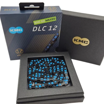 KMC Waxed 12-Speed Blue DLC 12 Bicycle Chain fits Shimano Campagnolo SRAM - Image 1 of 4