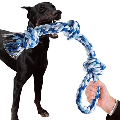 XIGOU Dog Rope Toys Indestructible Dog Toys, Dog Chew Toys for Aggressive Chewers, Tou