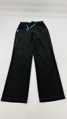 Carhartt Pants Womens XS Black Scrub Cargo Elastic Waist Blue Drawstring Nursing - Image 1 of 4