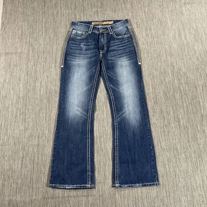 Rock & Roll Cowboy Denim Jeans Men 29X32 Double Barrel Relaxed Boot Cut Denim - Picture 1 of 13