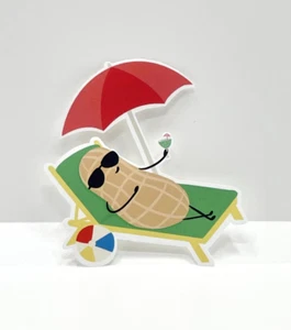 Peanut Suntanning on Chair Sticker - 3"x3" - Picture 1 of 1