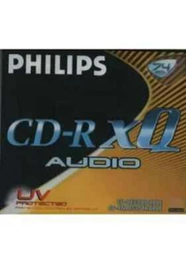 5 X PHILIPS CD-R XQ AUDIO Digital UV Protected 74 min Blank CD-R Audio NEUF NEW - Photo 1/2