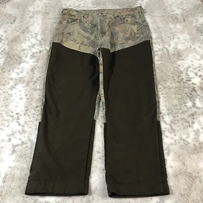 Vintage Wrangler Brush Guard Double  Knee Hardwood Camo Hunting Jeans Mens 35x28 - Image 1 of 4