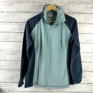 Columbia 1/4 Zip Fleece Pullover Women’s Size Large Blue Outdoor lightweight - Picture 1 of 7
