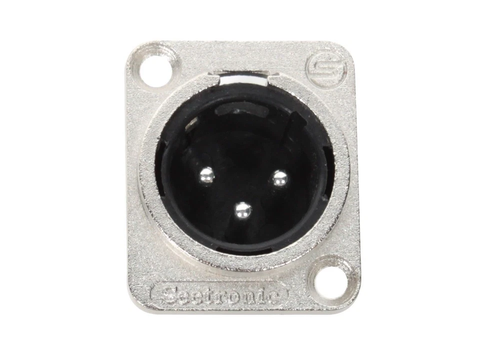 Seetronic J3F2C 3 Pin XLR Male Panel Mount Connector - Image 1 of 1