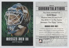 2010-11 ITG Between the Pipes Men III Emerald /340 Antti Niemi #MM-04