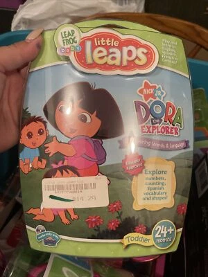 New Leap Frog Baby Little Leaps Nick Jr. Dora the Explorer Discovering Word 2006 - Image 1 of 2