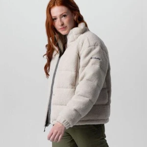 NWT Columbia Women's Sherpa Cozy Ruby Falls Jacket Down Puffer Coat Size XL 1X - Picture 1 of 15