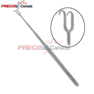 Joseph Double Hook 6.25" Two Sharp Prongs Hooks 5mm Wide Round Handle - Picture 1 of 3