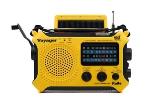 Manivela dinamo con energía solar Kaito KA500 5 vías cuerda emergencia AM/FM/SW/... - Imagen 1 de 9