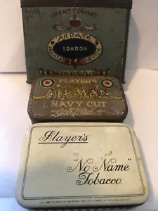 TOBBACO / CIGARETTE TINS PLAYER'S, X 2 ARDATH SPLENDO ( 3 IN TOTAL ) - Picture 1 of 8