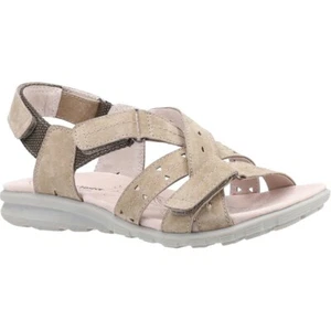 Fleet and Foster leather touch fastening walking sandals Style Bilbao Col Taupe