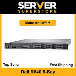 Dell PowerEdge R640 Server 2x Gold 6132 = 28 Cores H730P 256GB RAM 4x 2TB SAS - Picture 1 of 11