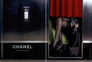 2011 Chanel Lagerfeld Freja Beha Erichsen hoisery elevator 6-page MAGAZINE AD - Picture 1 of 3