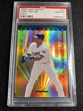 PSA 10 TONY GYWNN 1995 Leaf Limited GOLD FOIL #20 GEM MINT Baseball Card Padres