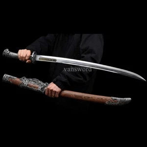 Chinese Qing Dynasty Dao 清刀 Real Sword High Quality Carbon Steel Sharp Display . - Picture 1 of 10