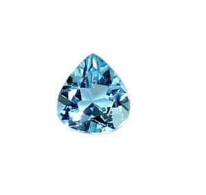 6x6.50 mm Certified Natural Aquamarine Heart Shape Cut 0.63 CTS Loose Gemstone - Picture 1 of 9