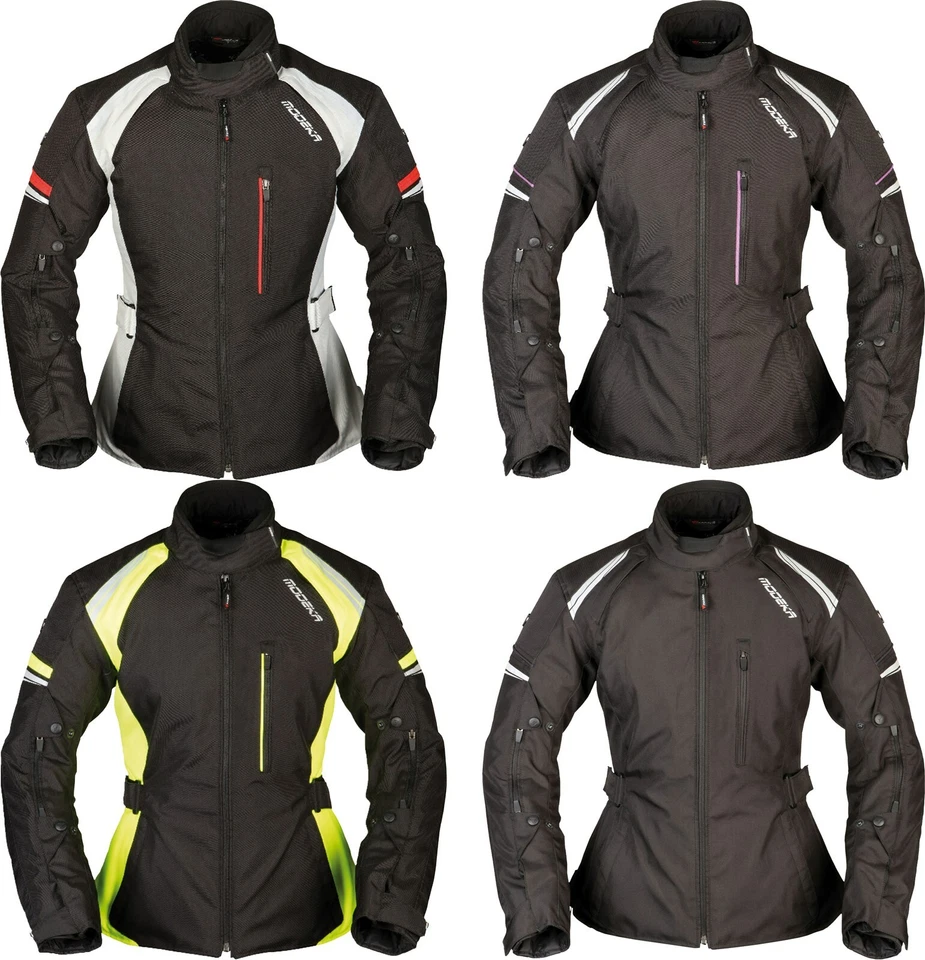 Modeka Violetta Lady Damen Motorrad Jacke wasserdicht Touring mit Protektoren - Bild 1 von 1